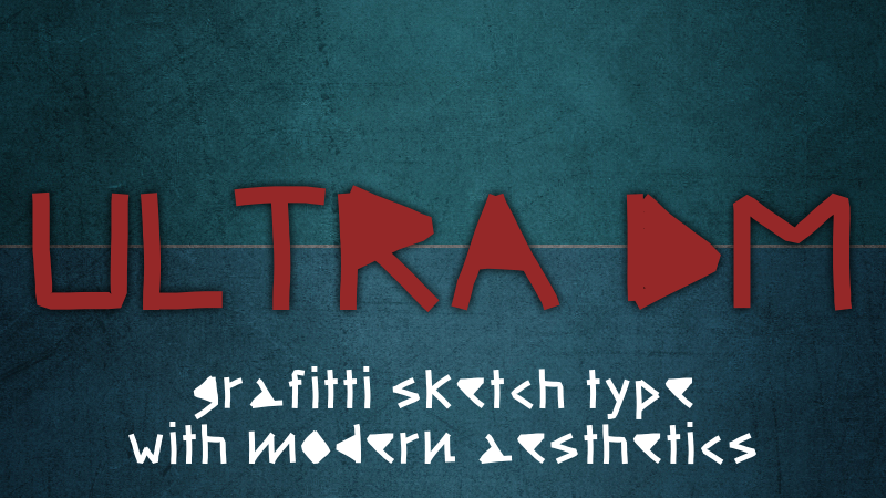 Ultra DM Font Type Art