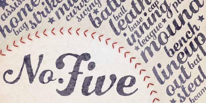 Number Five font by Laura Worthington