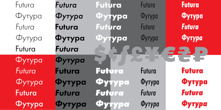 Futura PT font