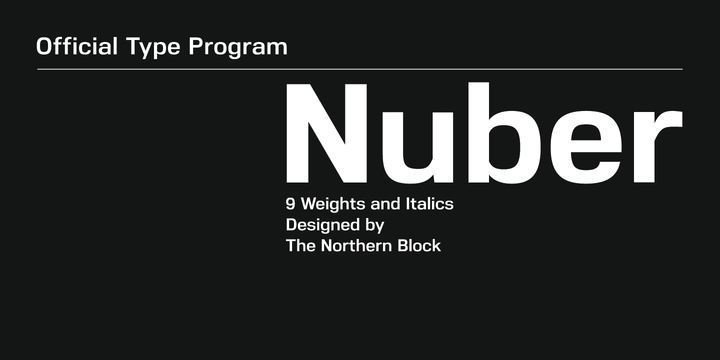 Nuber-Font-by-Jonathan-Hill