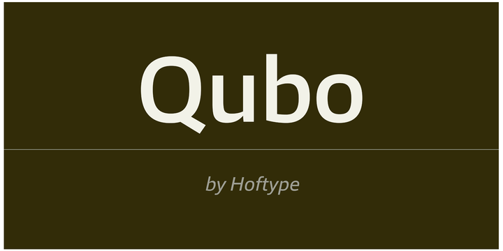 Qubo-Font-by-Dieter-Hofrychter