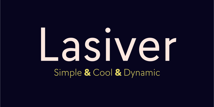 Lasiver font by Type Dynamic