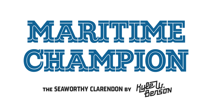 Maritime-Champion-Font-by-Kyle-wayne-Benson