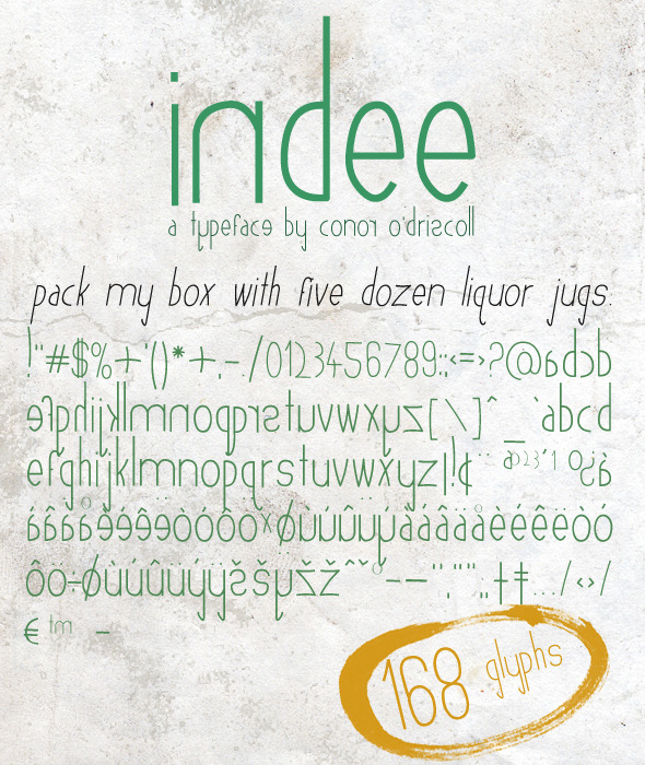 Indee-font-by-Conor-O-Driscoll