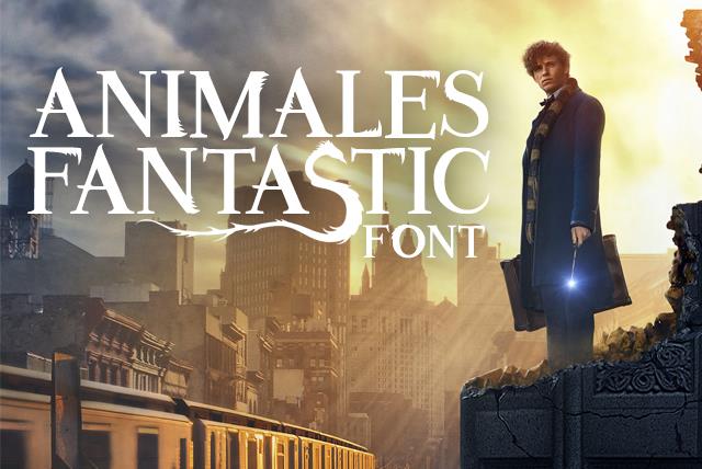 Animales Fantastic font