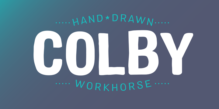 Colby font