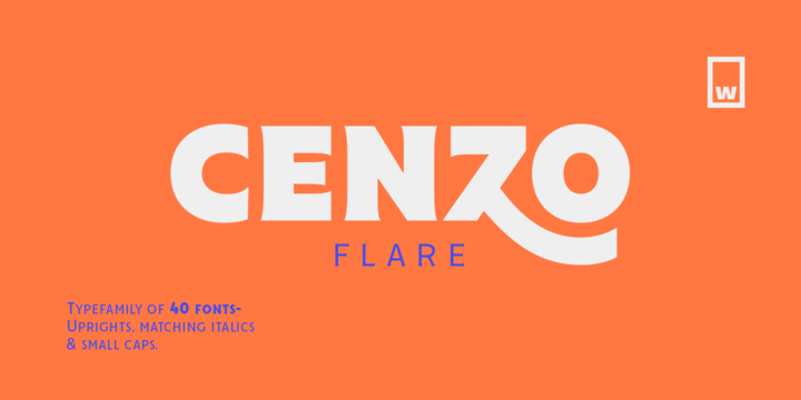 Cenzo Flare font