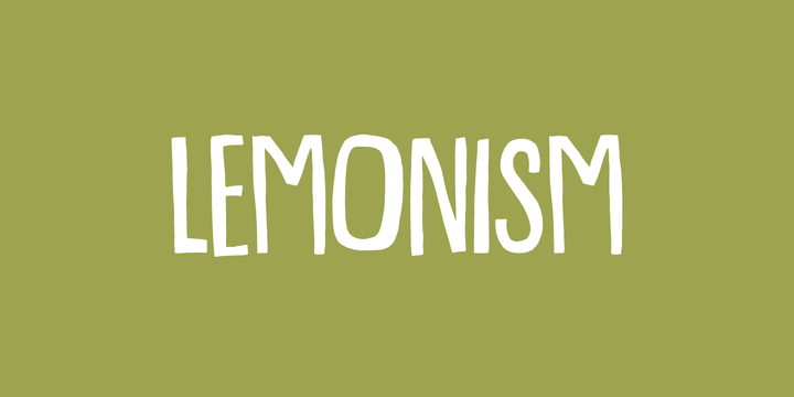 Lemonism font