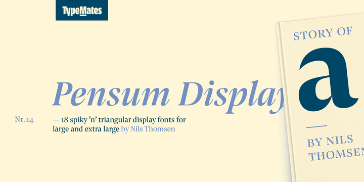 Pensum Display font