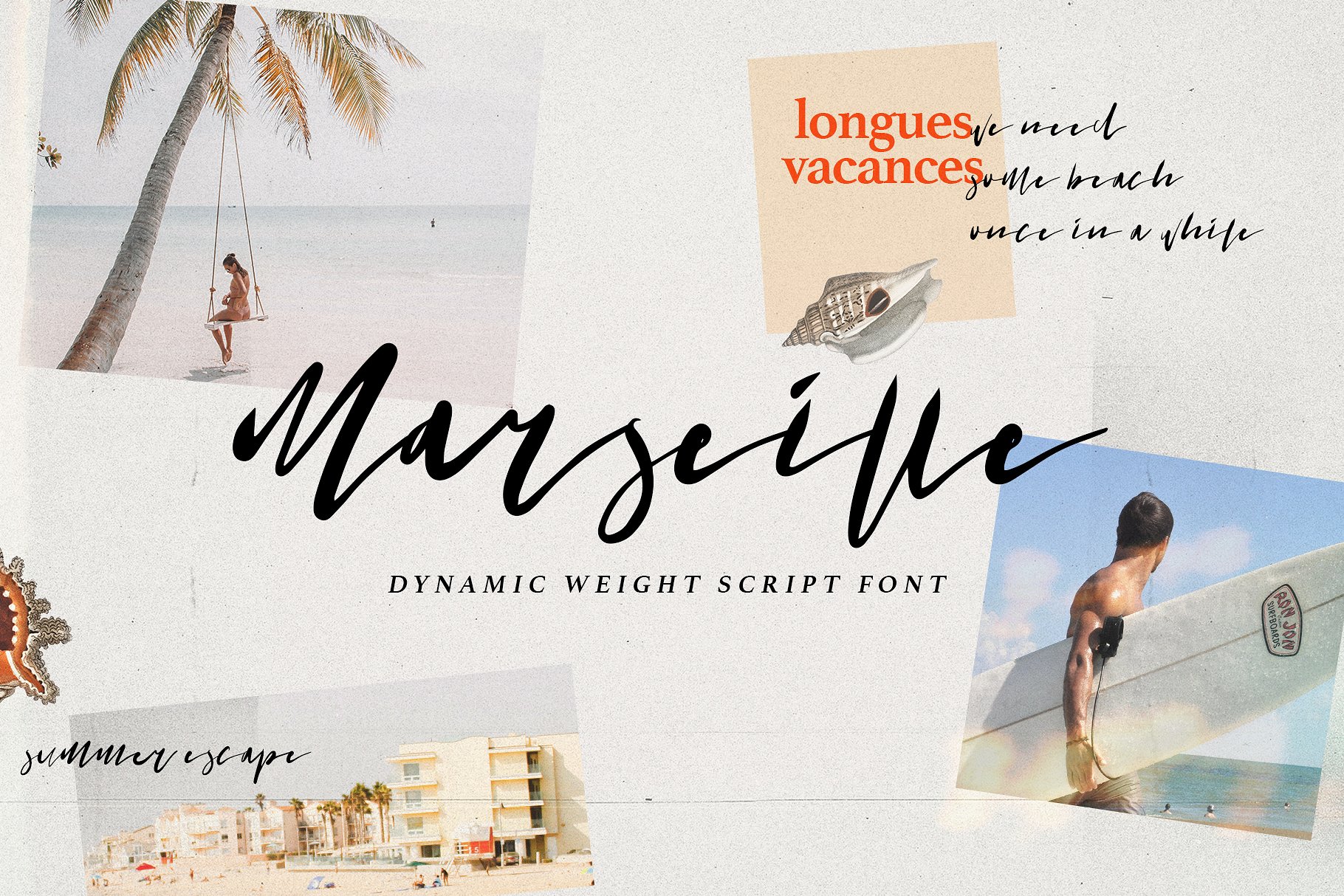 Marseille Dynamic Script font