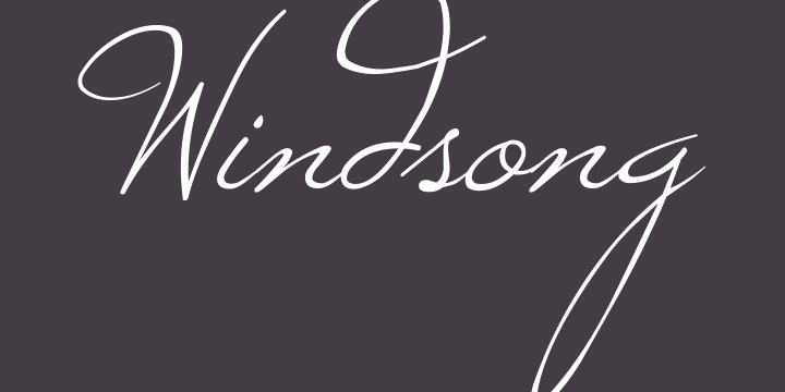 Windsong font