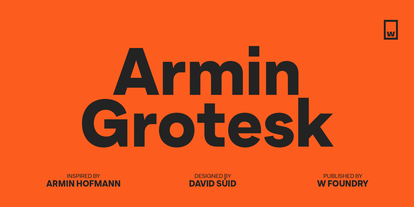 Armin Grotesk font cover