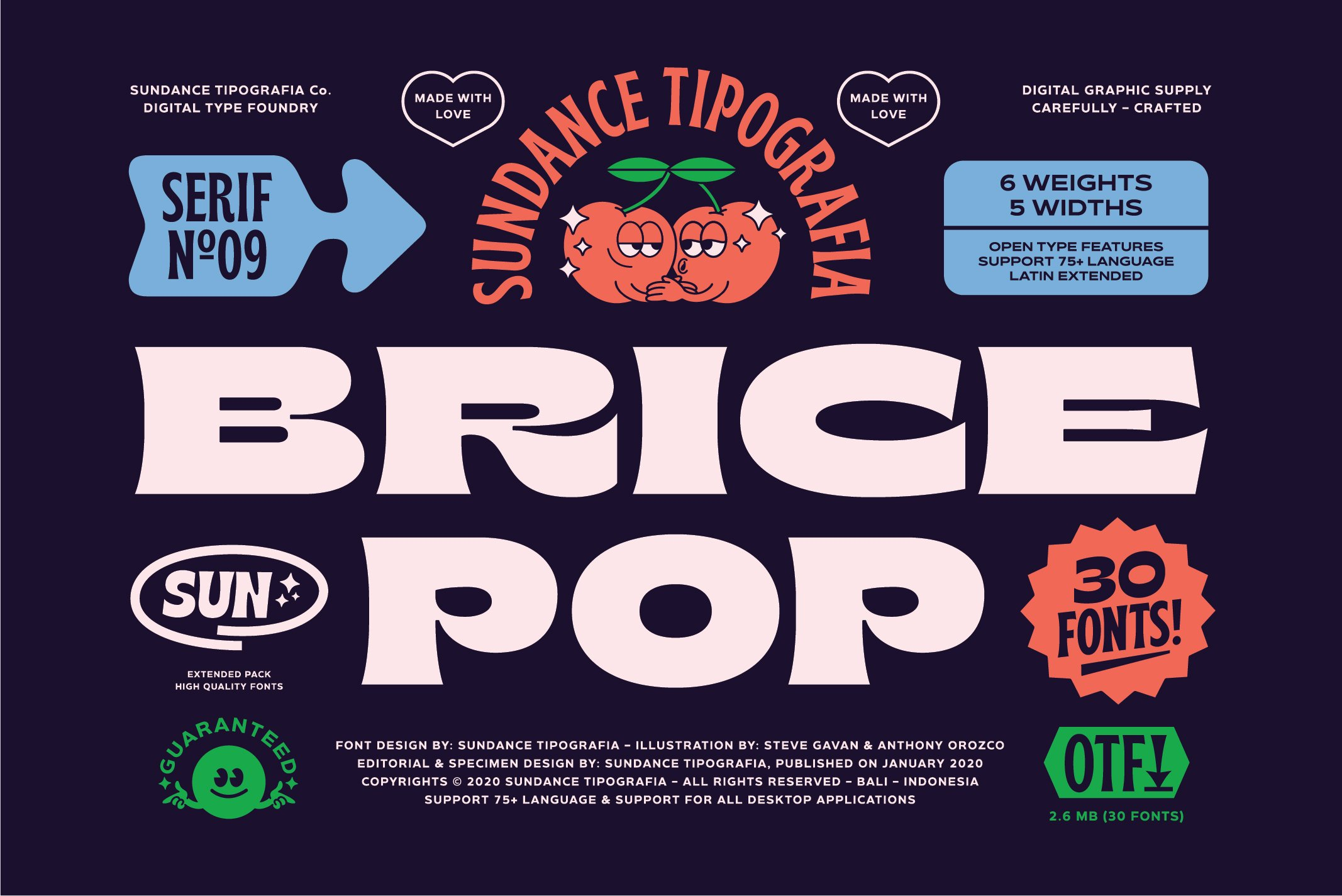 Brice Pop font cover