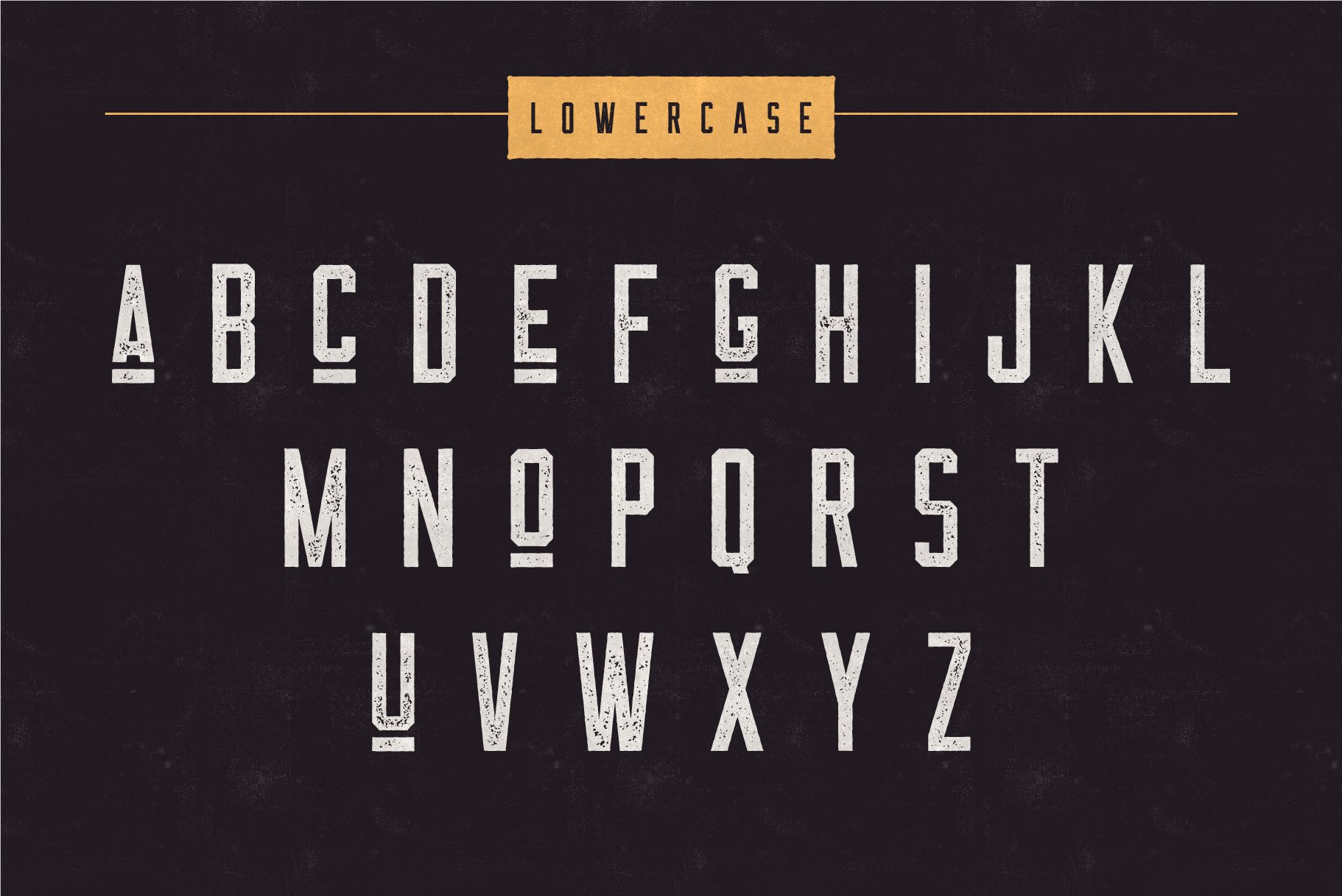 The Farmer font lowercase preview
