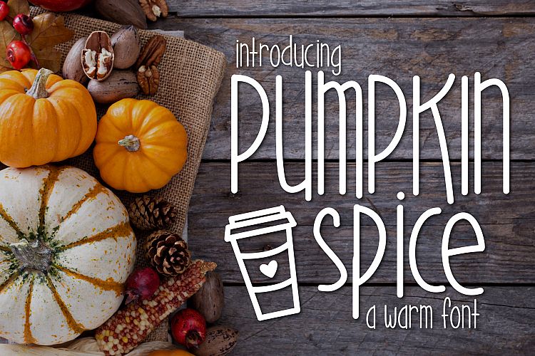 Pumpkin Spice, a warm font