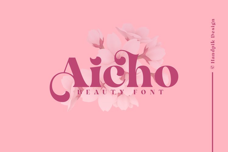 Aicho font example