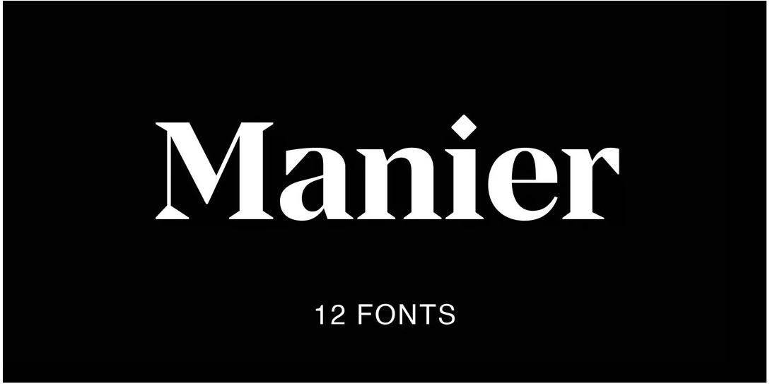 Manier display serif font by Piotr Łapa