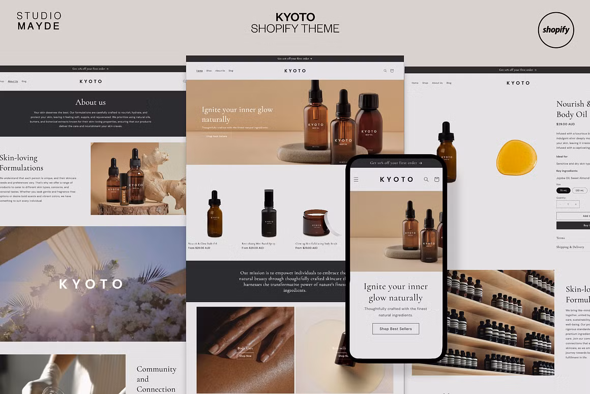 KYOTO, a neutral Shopify theme