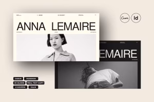 HAUS, 30 portfolio templates for Canva and Indesign