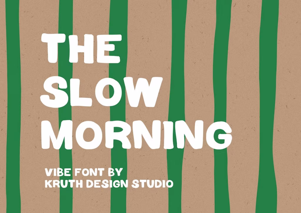 The Slow Morning Bold font – Perfect for Capturing Elegance and Warmth