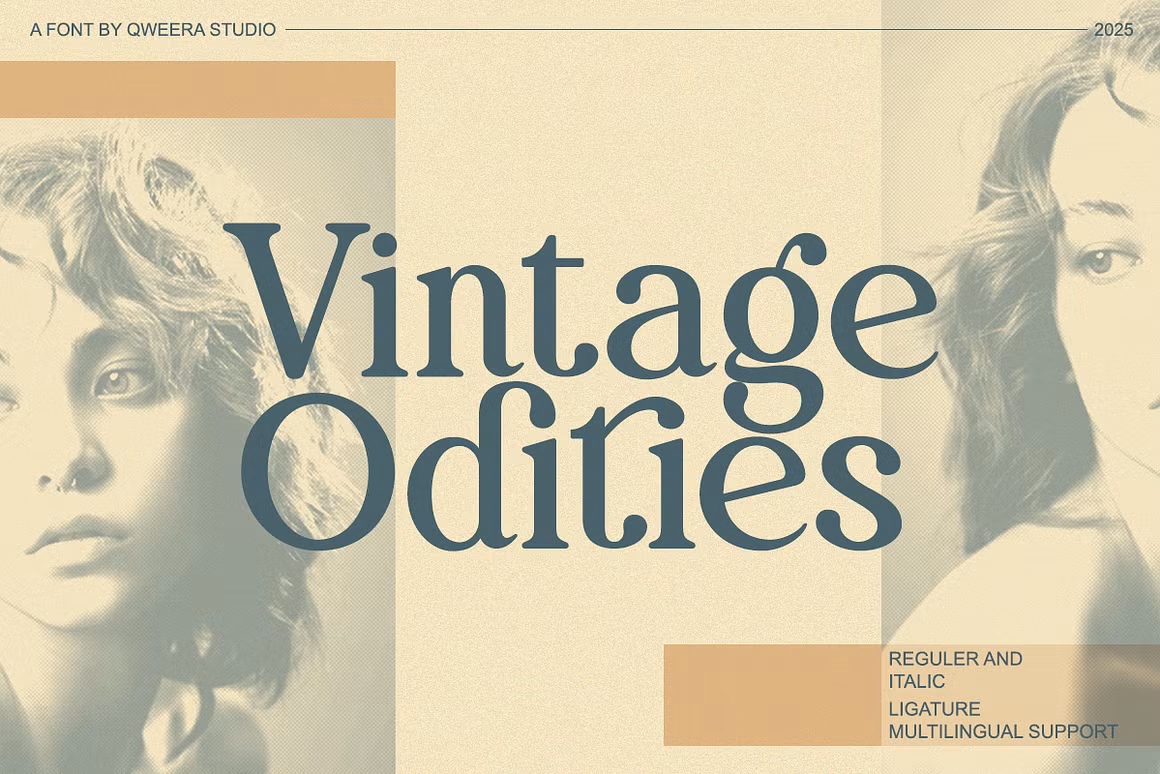 Vintage Odities - The Retro Serif Revival Font