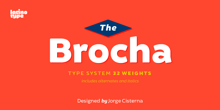 Brocha font by Jorge Cisterna